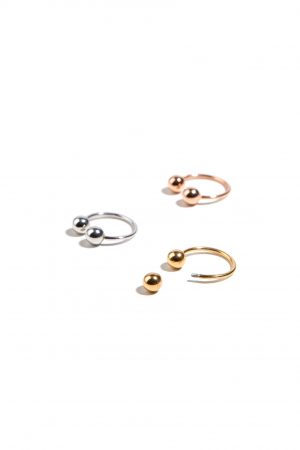 mono orecchino piercing tondo