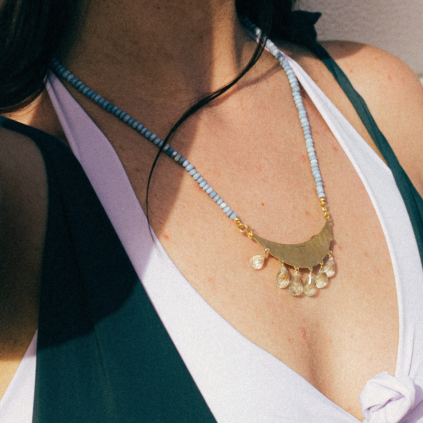 Summer Moons and Opal Necklace