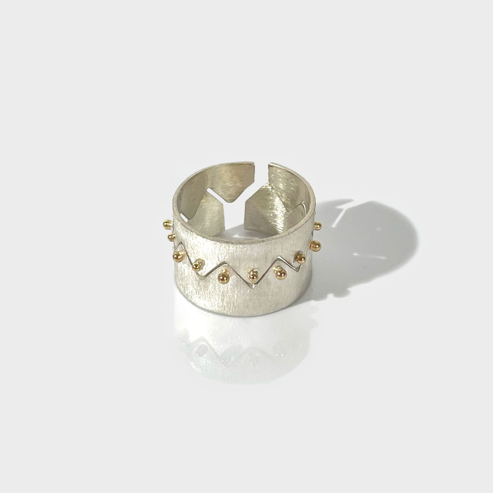 Anello Corona Pallini Oro