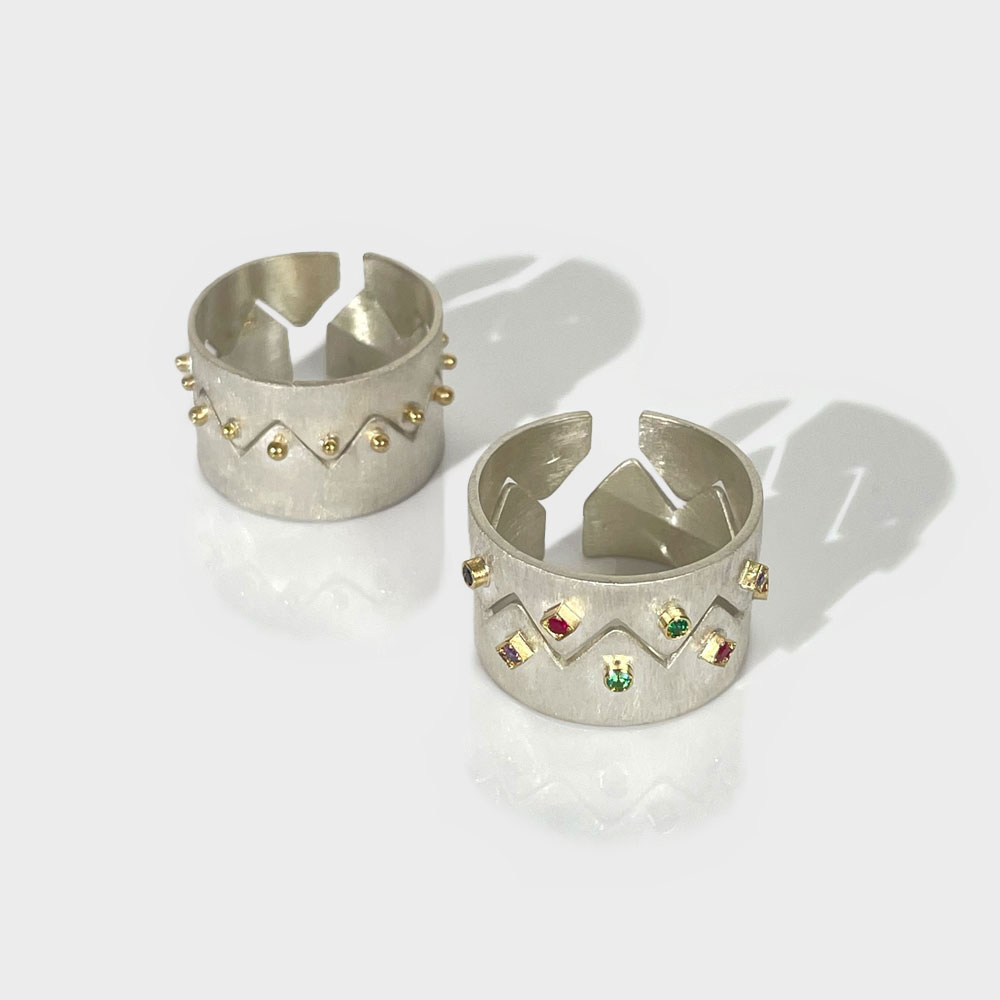 Anello Corona Pallini Oro