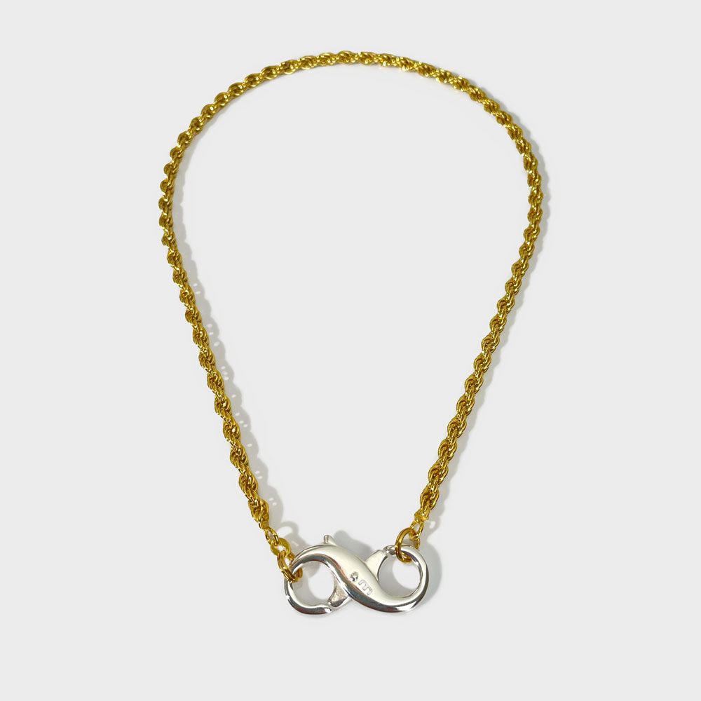 Collana Torchon e Infinito