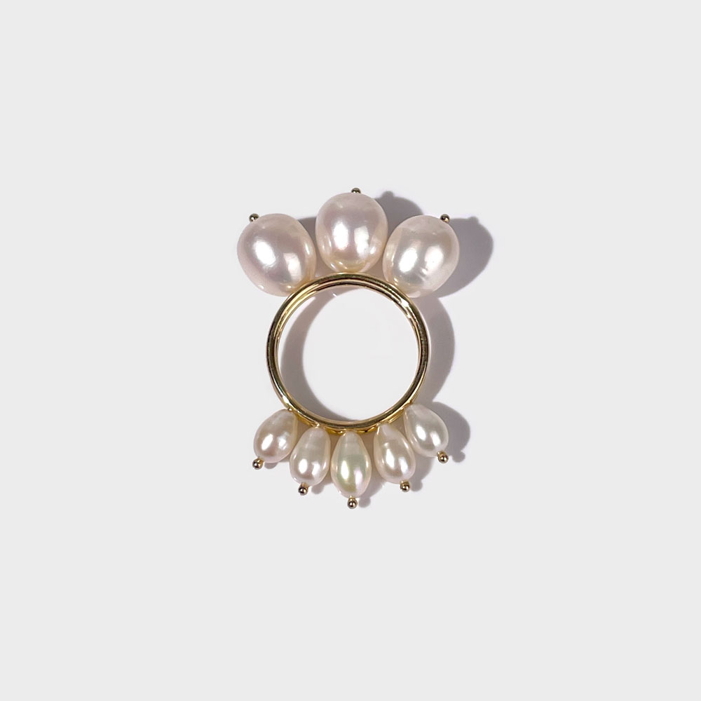 Anello Perle Biwa