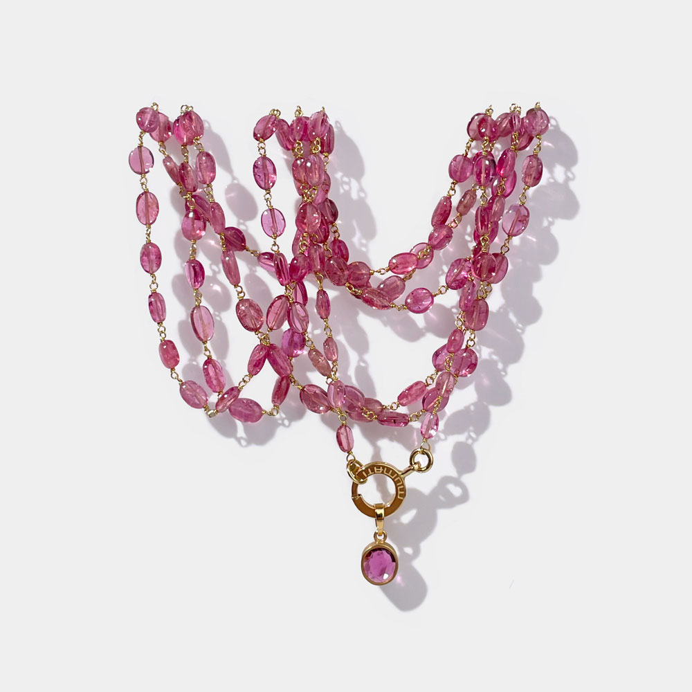 Collana Tormaline e Pendente Solo Uno