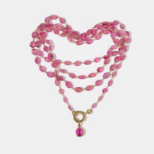 Collana Tormaline e Pendente Solo Uno