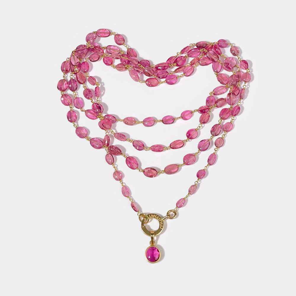 Collana Tormaline e Pendente Solo Uno