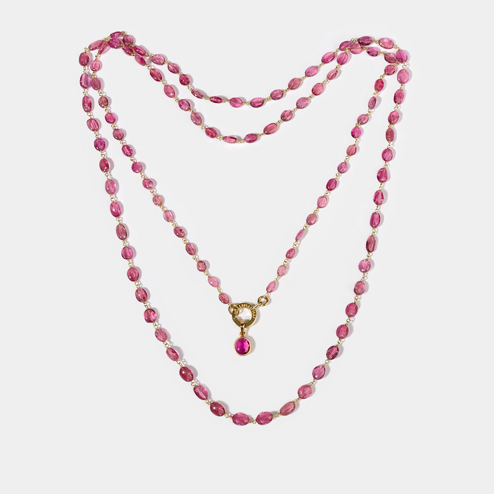 Collana Tormaline e Pendente Solo Uno