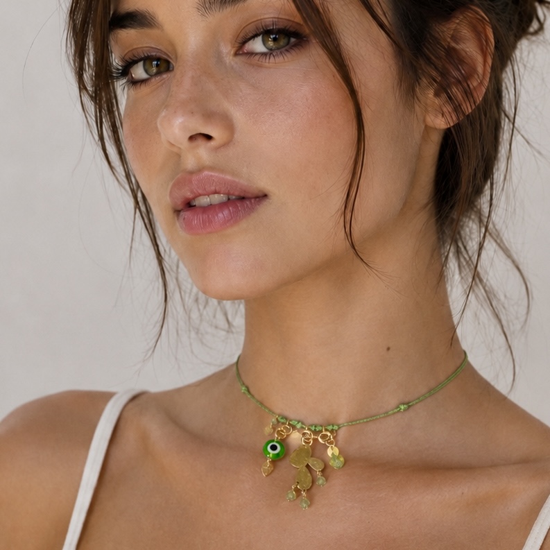 Collana Cordino 3 Pendenti