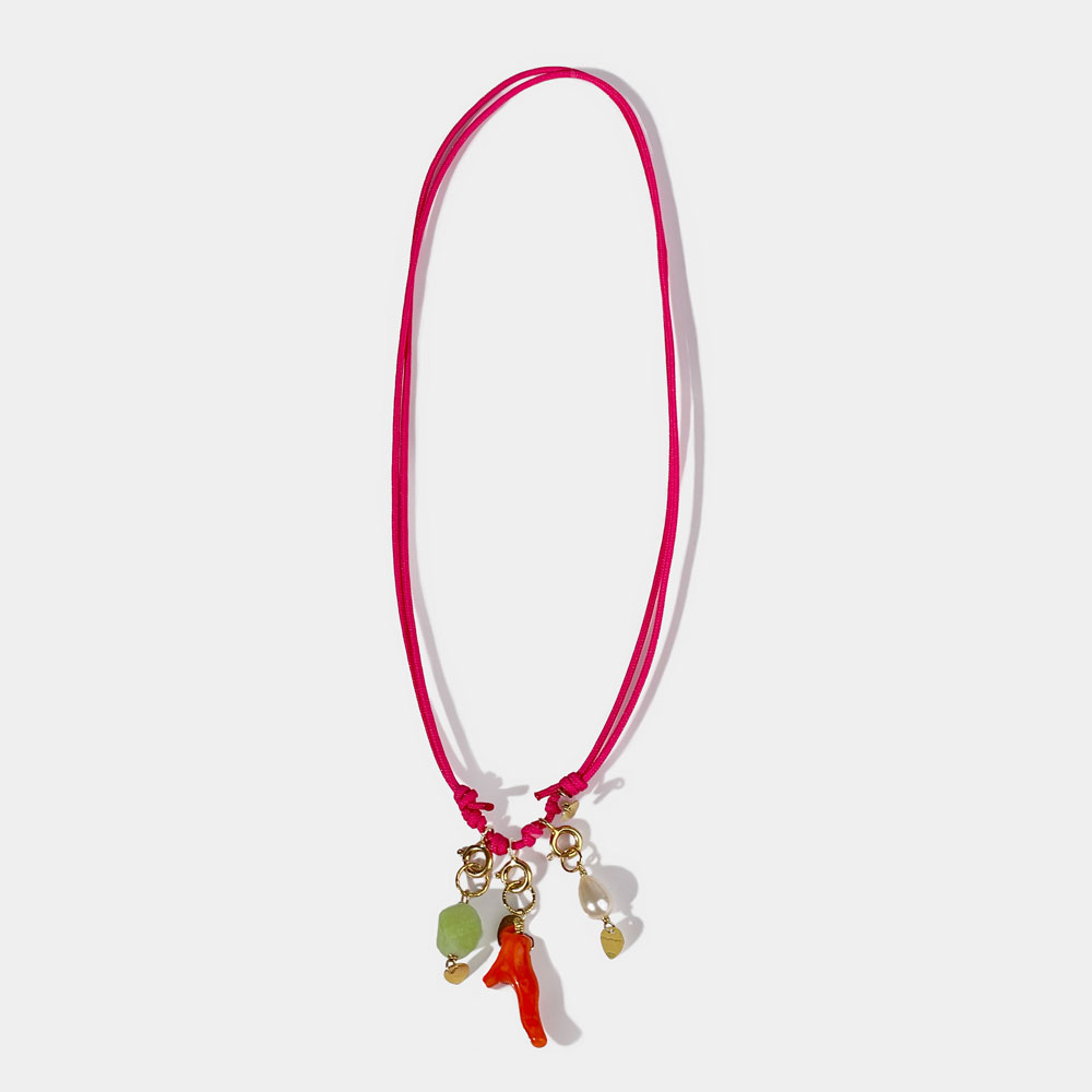 Collana Cordino 3 Pendenti