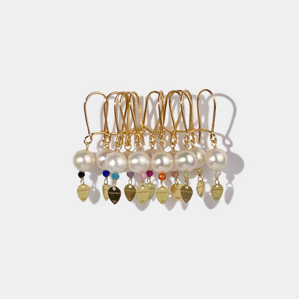 Mono Orecchino Perla Round Punto Luce Colore